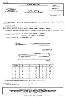 Narzędzia medyczne - Łyżeczki kostne okrągłe BN-72/5916-07