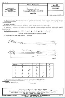 Narzędzia medyczne - Łyżeczki kostne owalne zagięte BN-72/5916-08