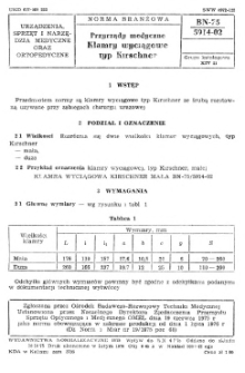 Przyrządy medyczne - Klamry wyciągowe typ Kirschner BN-75/5914-02