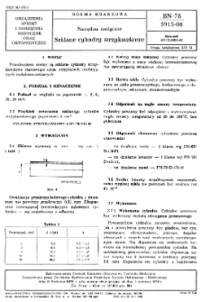 Narzędzia medyczne - Szklane cylindry strzykawkowe BN-78/5915-08