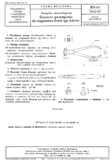 Narzędzia stomatologiczne - Kleszcze protetyczne do wyginania drutu typ Aderer BN-68/5926-05