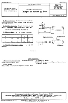 Narzędzia stomatologiczne - Dźwignie do korzeni typ Bein BN-75/5922-03