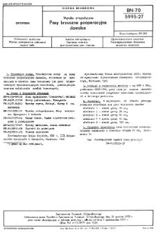 Wyroby ortopedyczne - Pasy brzuszne pooperacyjne damskie BN-70/5995-27