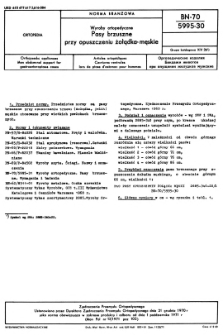 Wyroby ortopedyczne - Pasy brzuszne przy opuszczeniu żołądka męskie BN-70/5995-30