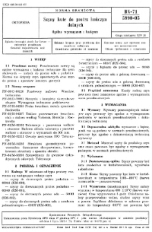 Szyny kute do protez kończyn dolnych - Ogólne wymagania i badania BN-71/5990-05