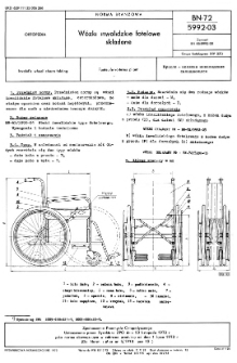 Wózki inwalidzkie fotelowe składane BN-72/5992-03