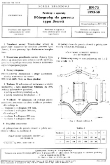 Protezy i aparaty - Półwyroby do gorsetu typu Jewett BN-72/5993-50