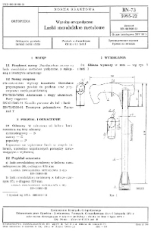 Wyroby ortopedyczne - Laski inwalidzkie metalowe BN-73/5995-22