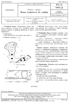 Protezy i aparaty - Rama kolanowa do zamka BN-74/5993-24