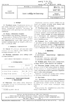 Azot ciekły techniczny BN-72/6017-01