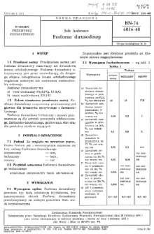 Sole fosforowe - Fosforan dwusodowy BN-74/6016-48