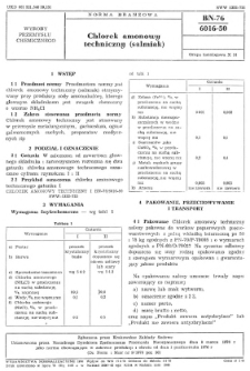 Chlorek amonowy techniczny (salmiak) BN-76/6016-50