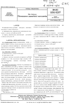 Sole fosforowe - Oznaczanie zawartości siarczanów BN-82/6016-42.07