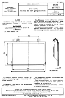 Sprzęt szpitalny - Ramka do kart gorączkowych BN-75/5949-05