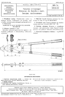 Narzędzia weterynaryjne - Kleszcze do korekcji racic, boczne, wieloosiowe BN-76/5933-05