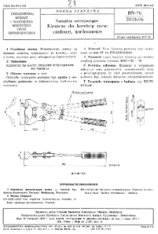 Narzędzia weterynaryjne - Kleszcze do korekcji racic, czołowe, wieloosiowe BN-76/5933-06