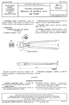 Narzędzia weterynaryjne - Kleszcze do korekcji racic, typ Frank BN-76/5933-07