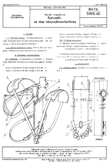 Wyroby ortopedyczne - Kamizelki na staw obojczykowo-barkowy BN-76/5995-40