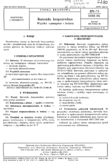 Barwniki bezpośrednie - Wspólne wymagania i badania BN-75/6041-06