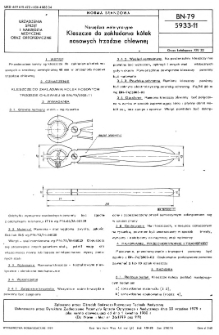 Narzędzia weterynaryine - Kleszcze do zakładania kółek nosowych trzodzie chlewnej BN-79/5933-11