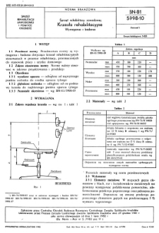 Sprzęt rehabilitacji zawodowej - Krzesła rehabilitacyjne - Wymagania i badania BN-81/5998-10