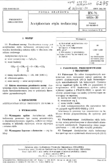 Acetylooctan etylu techniczny BN-76/6026-30