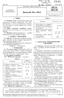 Kauczuk Ker 8512 BN-76/6031-06