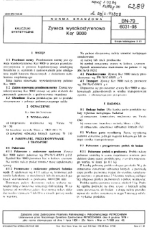 Żywica wysokostyrenowa Ker 9000 BN-79/6031-08