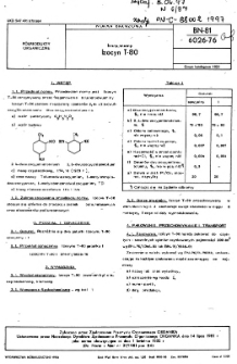 Izocyjaniany - Izocyn T-80 BN-81/6026-76