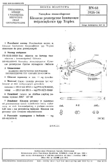 Narzędzia stomatologiczne - Kleszcze protetyczne konturowe trójszczękowe typ Triplex BN-68/5926-14