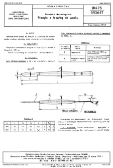 Narzędzia stomatologiczne - Nożyki z łopatką do wosku BN-75/5926-17