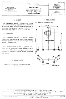 Sprzęt ochronny przed promieniowaniem X - Parawan ochronny trzyskrzydłowy BN-75/5961-01