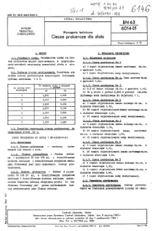 Wymagania techniczne - Ciecze probiercze dla złota BN-63/6014-01