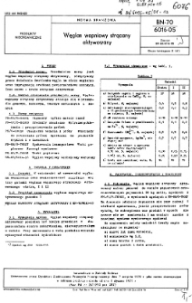 Węglan wapniowy strącany aktywowany BN-70/6016-05