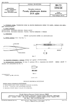 Narzędzia medyczne - Pincety adaptacyjne skośne 3X4 ząbki BN-73/5913-08