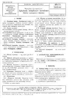 Narzędzia weterynaryjne - Zgłębniki żołądkowe metalowe - Ogólne wymagania i badania BN-73/5935-04