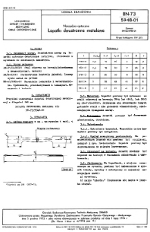 Narzędzia apteczne - Łopatki dwustronne metalowe BN-73/5948-01