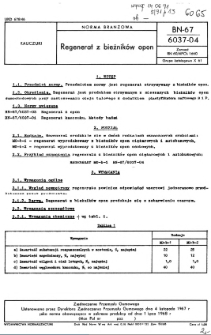 Regenerat z bieżników opon BN-67/6037-04