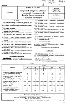 Regenerat otrzymany głównie z uszczelek konserwowych, korków farmaceutycznych i wyrobów formowych BN-69/6037-06