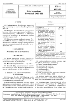 Kleje kauczukowe - Pronikol OBT-III BN-74/6033-01