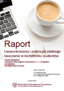 Raport Uwarunkowania i potencjał zdalnego nauczania w kształceniu studentów