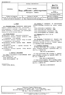 Protezy i aparaty - Stopy półfilcowe i półstyrogumowe - Wymagania i badania BN-73/5993-18