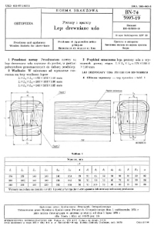 Protezy i aparaty - Leje drewniane uda BN-74/5993-19