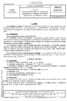Pestycydy - Oznaczanie biologiczne skuteczności grzybobójczych organicznych środków opryskowych na Alternaria tenuis BN-63/6052-01