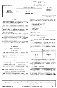 Środki pomocnicze dla włókiennictwa i papiernictwa - Spumol W BN-68/6069-09