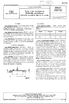 Wyroby z węgli uszlachetnionych - Materiały szczotkowe - Oznaczanie wytrzymałości statycznej na zginanie BN-69/6087-02