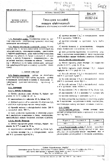 Tworzywa szczotek maszyn elektrycznych - Oznaczanie elektrycznej oporności właściwej BN-69/6087-04