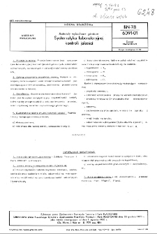 Materiały wybuchowe górnicze - Systematyka laboratoryjnej kontroli jakości BN-78/6091-01