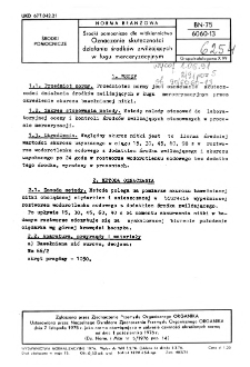 Środki pomocnicze dla włókiennictwa - Oznaczanie skuteczności działania środków zwilżających w ługu merceryzacyjnym BN-75/6060-13