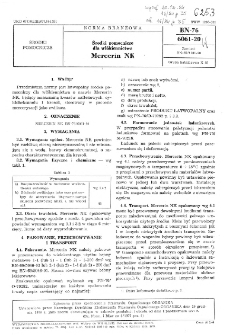 Środki pomocnicze dla włókiennictwa - Mercerin NK BN-76/6061-20